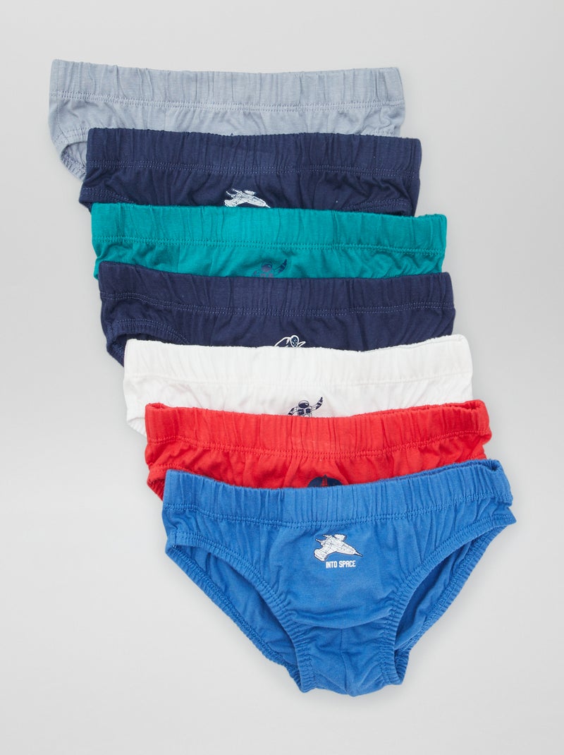 Lot de 7 slips 'Espace' Multicolore - Kiabi