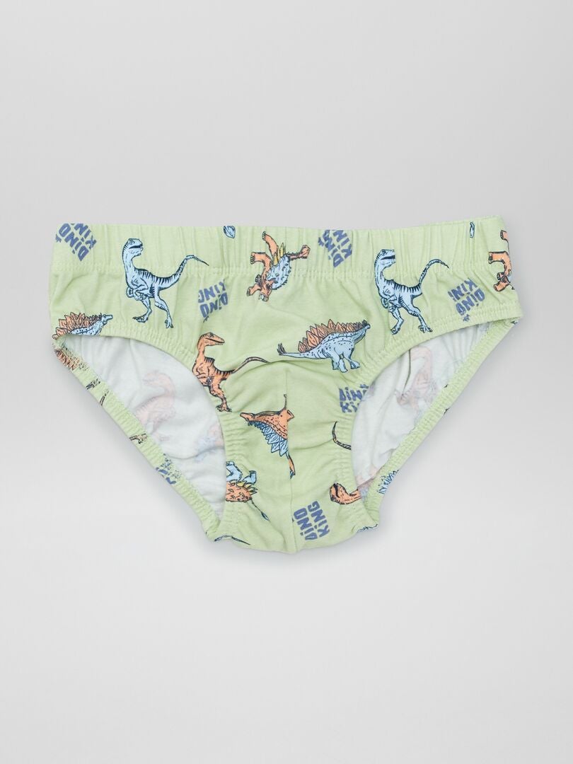 Lot De 7 Slips Garçon Voitures Vertbaudet - Sous-Vêtements Enfants 100% Coton