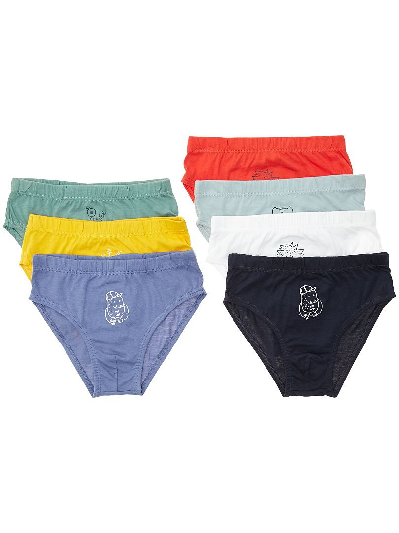 Lot De Slips En Coton Jour De La Semaine Multicolore La, 55 OFF