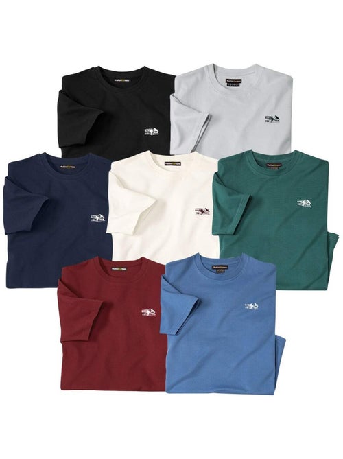 Lot de 7 Tee-Shirt Atlas ® - ATLAS FOR MEN - Kiabi Lot de 7 Tee-Shirt Atlas ® - ATLAS FOR MEN - Kiabi