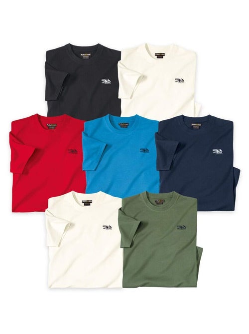 Lot de 7 Tee-Shirt Atlas ®  - ATLAS FOR MEN - Kiabi