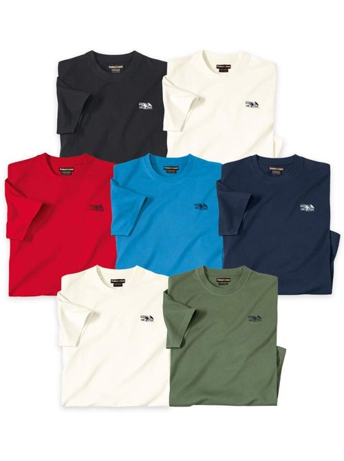 Lot de 7 tee-shirt atlas ® - atlas for men - Kiabi Lot de 7 tee-shirt atlas ® - atlas for men - Kiabi