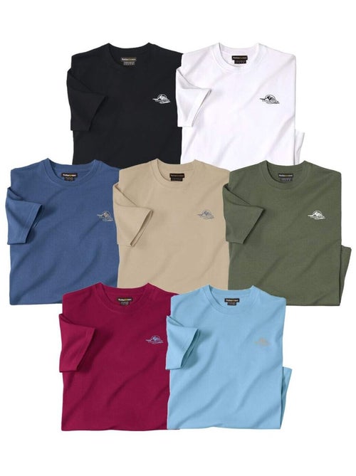 Lot de 7 Tee-Shirts Expédition  - ATLAS FOR MEN - Kiabi