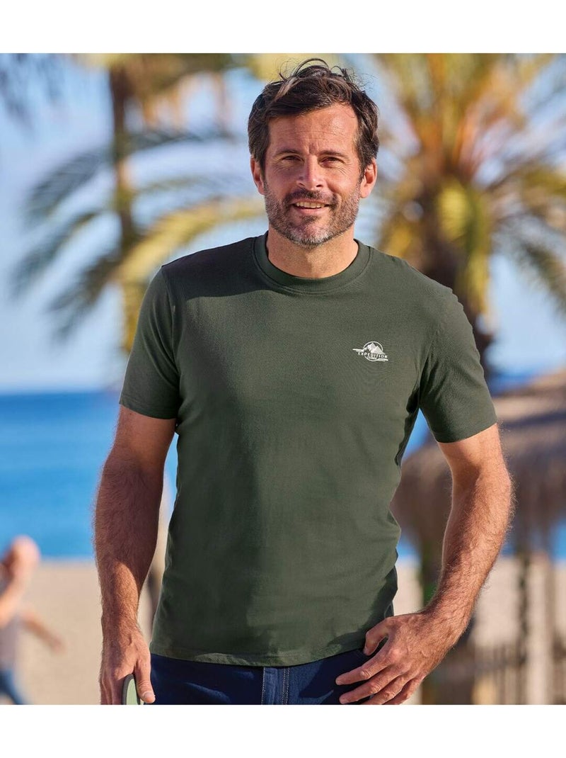 Lot de 7 tee-shirts expédition  - atlas for men Blanc / Bleu / Rouge - Kiabi
