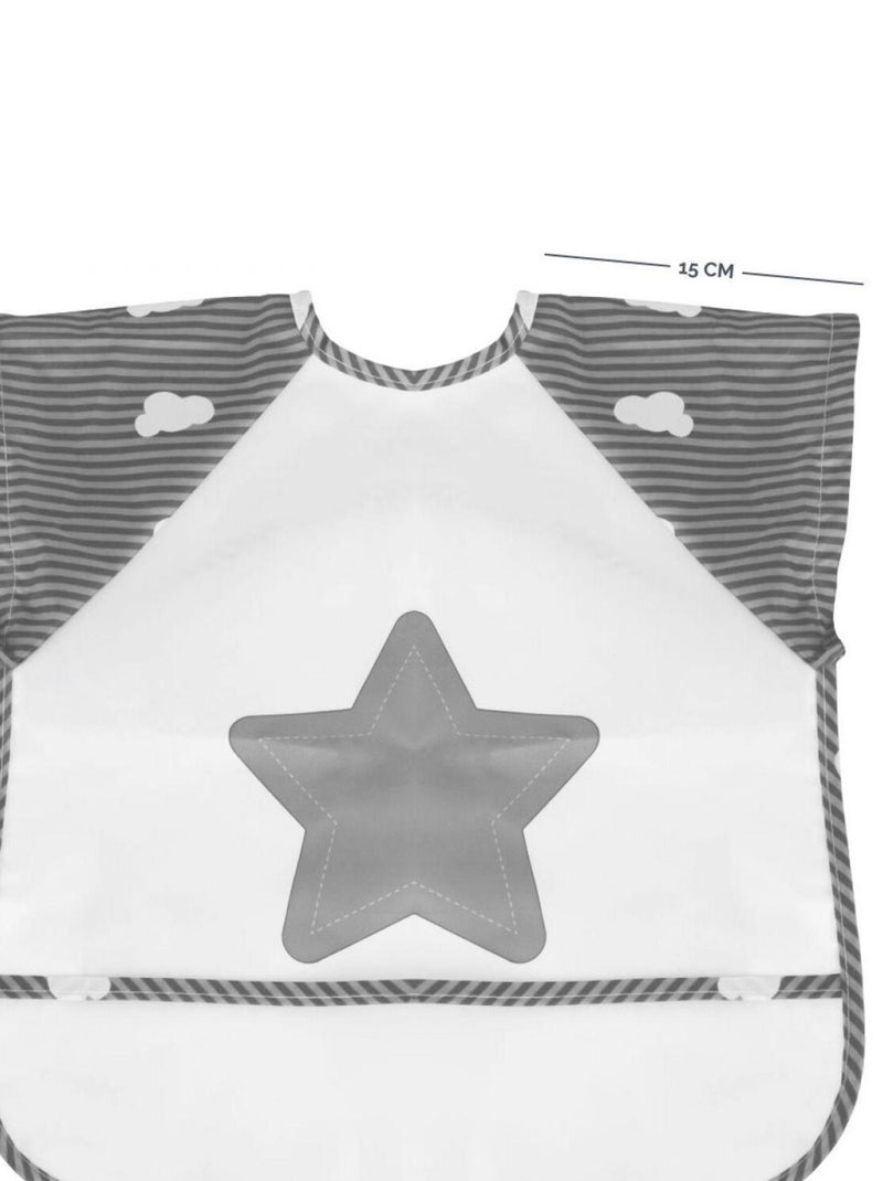 Lot de 8 bavoirs pour bébé imperméables - Manches courtes - Monsieur Bébé Multicolore - Kiabi