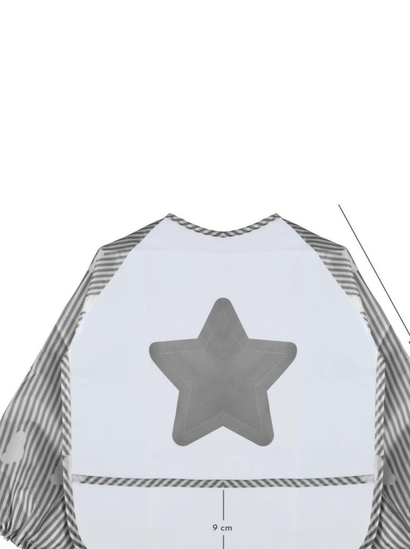 Lot de 8 bavoirs pour bébé imperméables - Manches longues - Monsieur Bébé Multicolore - Kiabi