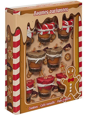 Lot de 8 bougies parfumées 320g Gourmandise