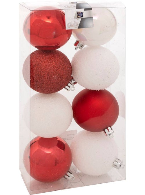 Lot de 8 boules de noël d.7 cm - Kiabi