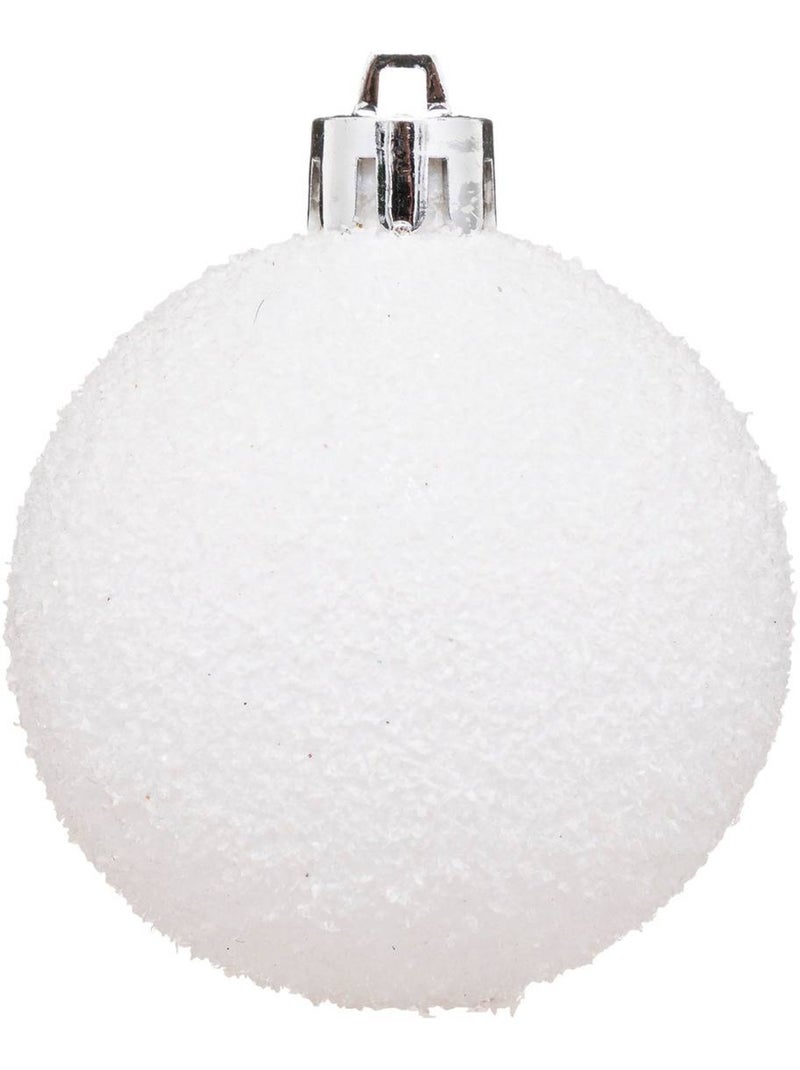 Lot de 8 boules de noël d.7 cm Argent - Kiabi