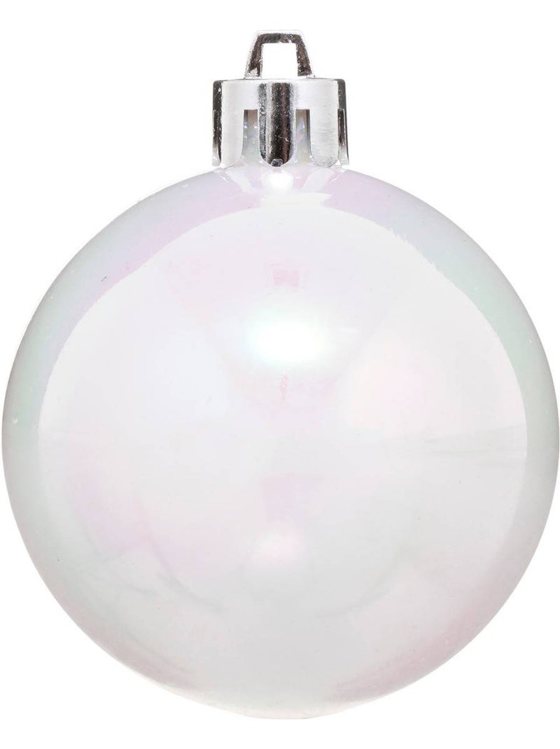 Lot de 8 boules de noël d.7 cm Argent - Kiabi