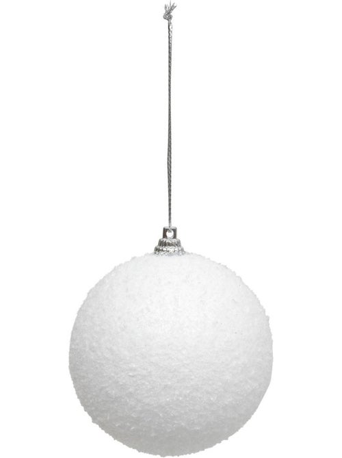Lot de 8 boules de noël neige d.8 cm - Kiabi