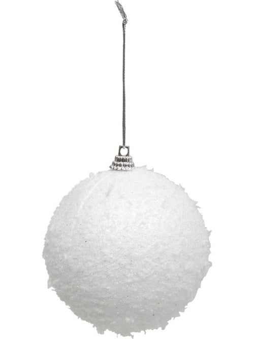 Lot de 8 boules de noël neige d.8 cm - Kiabi
