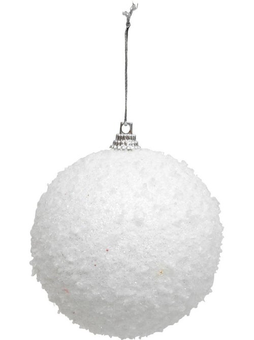 Lot de 8 boules de noël neige d.8 cm - Kiabi
