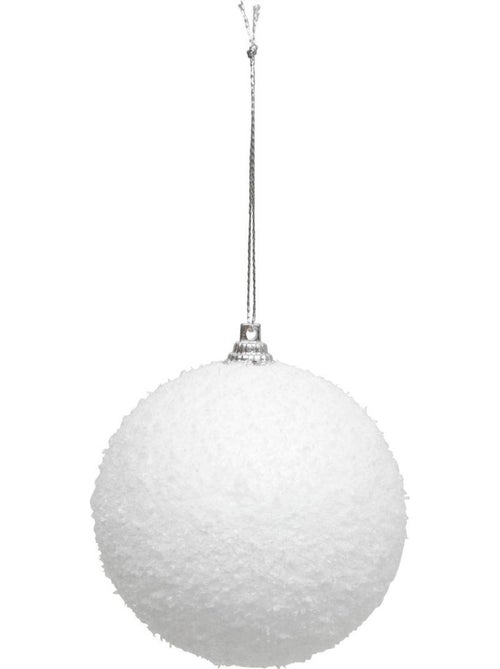Lot de 8 boules de noël neige d.8 cm - Kiabi