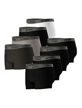 Lot de 8 boxers homme Basic Coton Athena