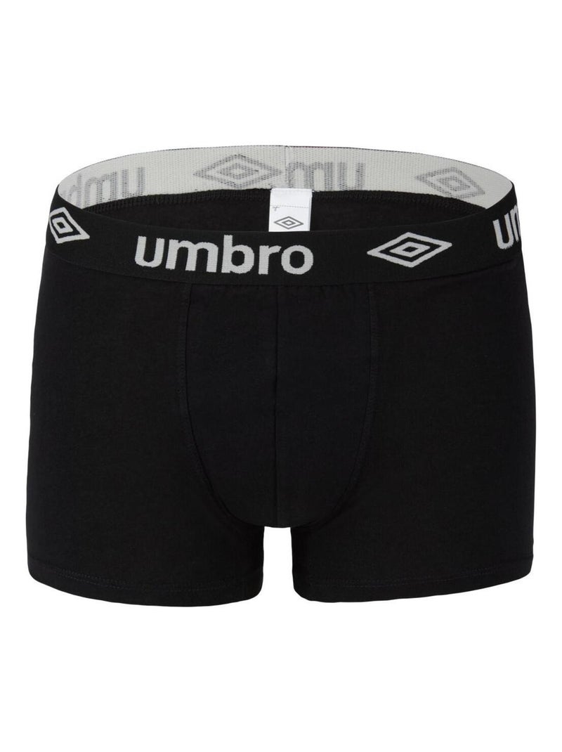 Lot de 8 Boxers coton homme uni Umbro Noir - Kiabi