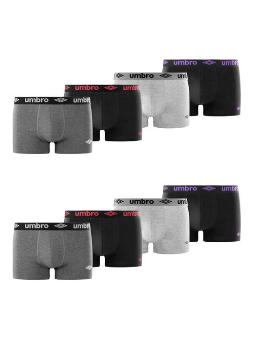 Lot de 8 Boxers coton homme Uni Umbro - Kiabi