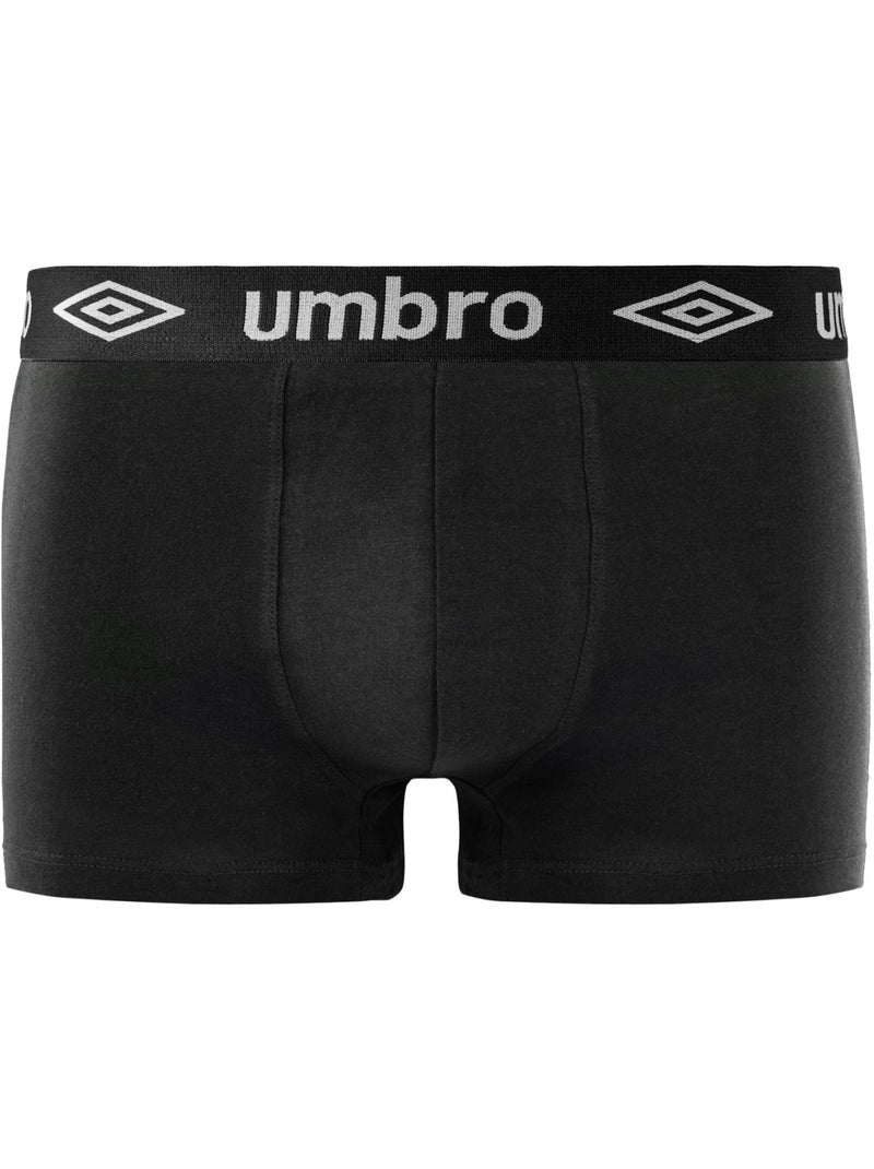 Lot de 8 Boxers coton homme uni Umbro Noir - Kiabi