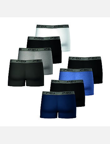 Lot de 8 boxers homme Basic Coton Athena