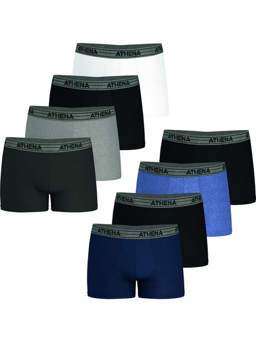 Lot de 8 boxers homme Basic Coton Athena - Kiabi