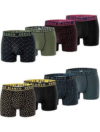 Lot de 8 boxers homme Casual Serge Blanco Serge Blanco