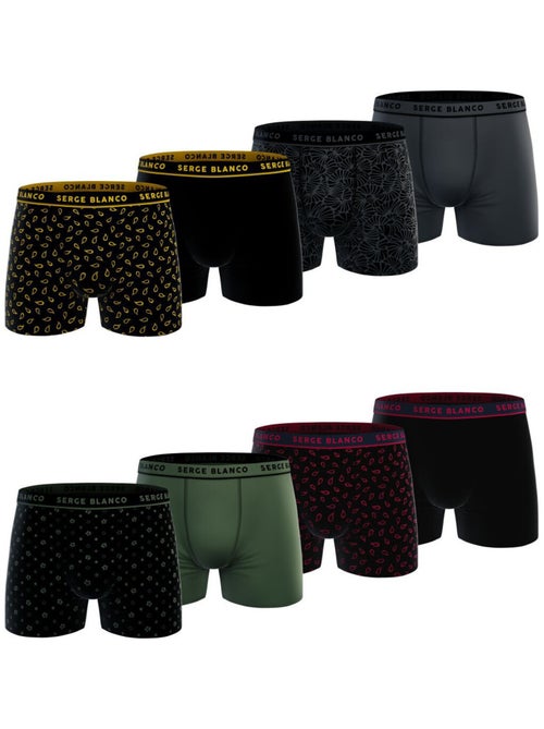 Lot de 8 boxers homme Casual Serge Blanco Serge Blanco - Kiabi