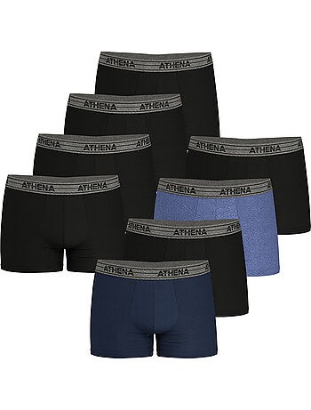 Lot de 8 boxers homme basic coton athena