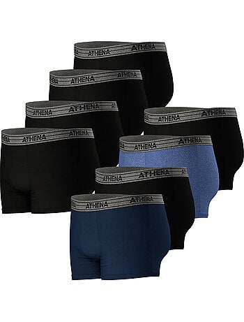 Lot de 8 boxers homme basic coton athena
