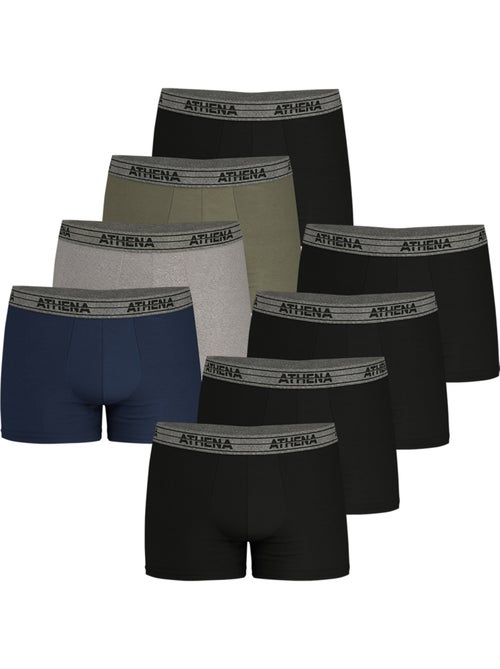 Lot de 8 boxers homme Ecopack Basic Coton Athena - Kiabi
