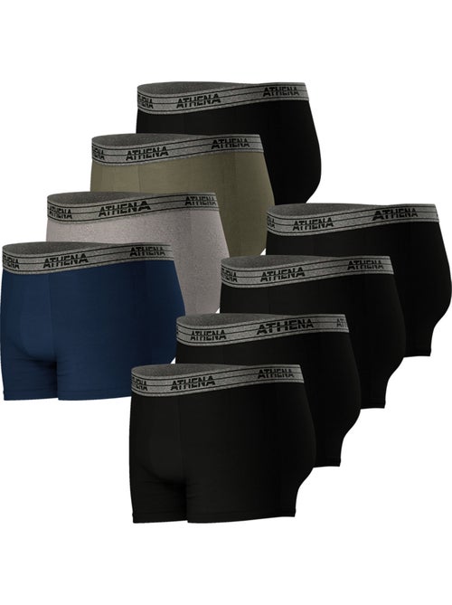 Lot de 8 boxers homme Ecopack Basic Coton Athena - Kiabi