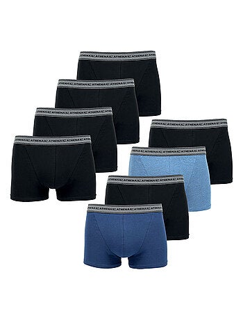 Lot de 8 boxers homme Basic Coton Athena
