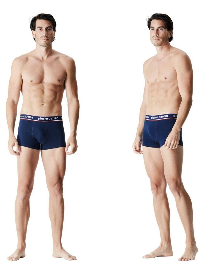 Lot de 8 boxers homme en coton French Pierre Cardin Noir - Kiabi