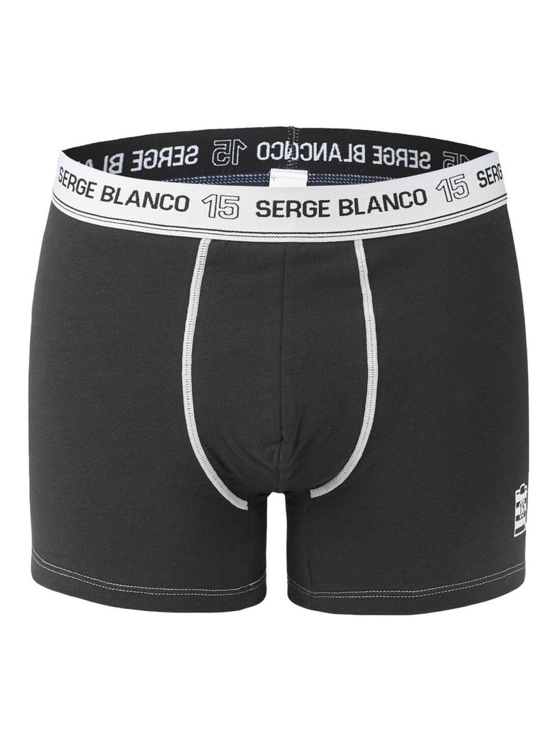 Lot de 8 boxers homme en coton Serge Blanco Gris - Kiabi
