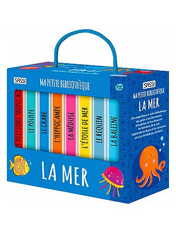 Lot de 8 livres - Ma petite bibliothèque, La mer Sassi Junior