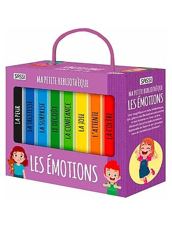 Lot de 8 livres - Ma petite bibliothèque, Les émotions Sassi Junior