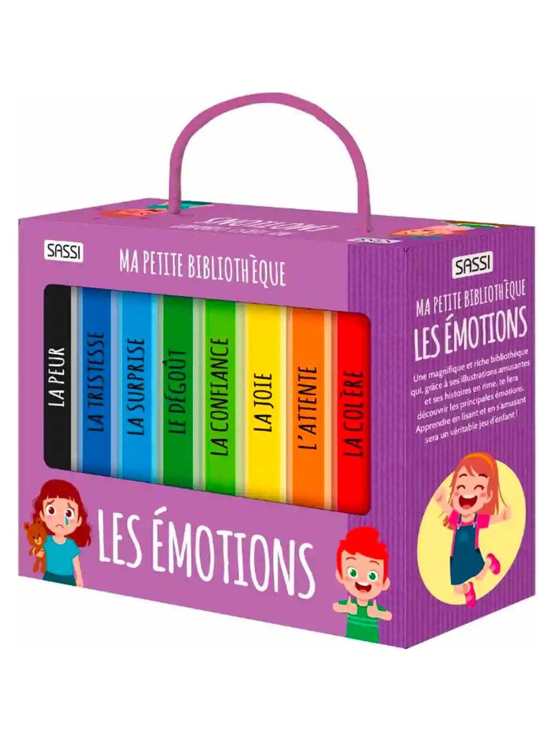 Lot de 8 livres - Ma petite bibliothèque, Les émotions Sassi Junior N/A - Kiabi