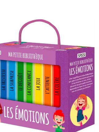 Lot de 8 livres - Ma petite bibliothèque, Les émotions Sassi Junior