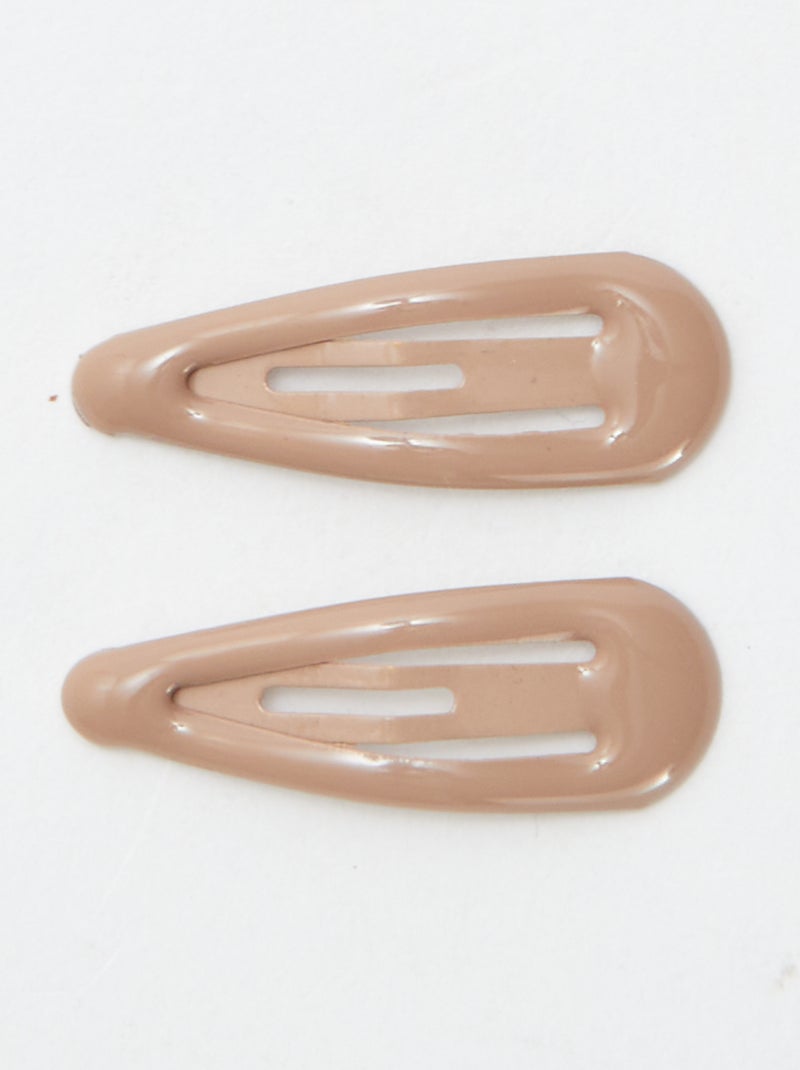 Lot de 8 mini pinces clic clac - Kaki - 1.62€ - Kiabi