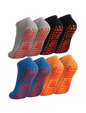 Lot de 8 paires de chaussettes antidérapantes - enfant - monsieur bébé