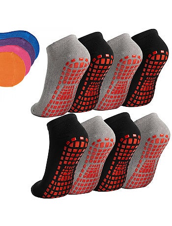 Lot de 8 paires de chaussettes antidérapantes - enfant - monsieur bébé