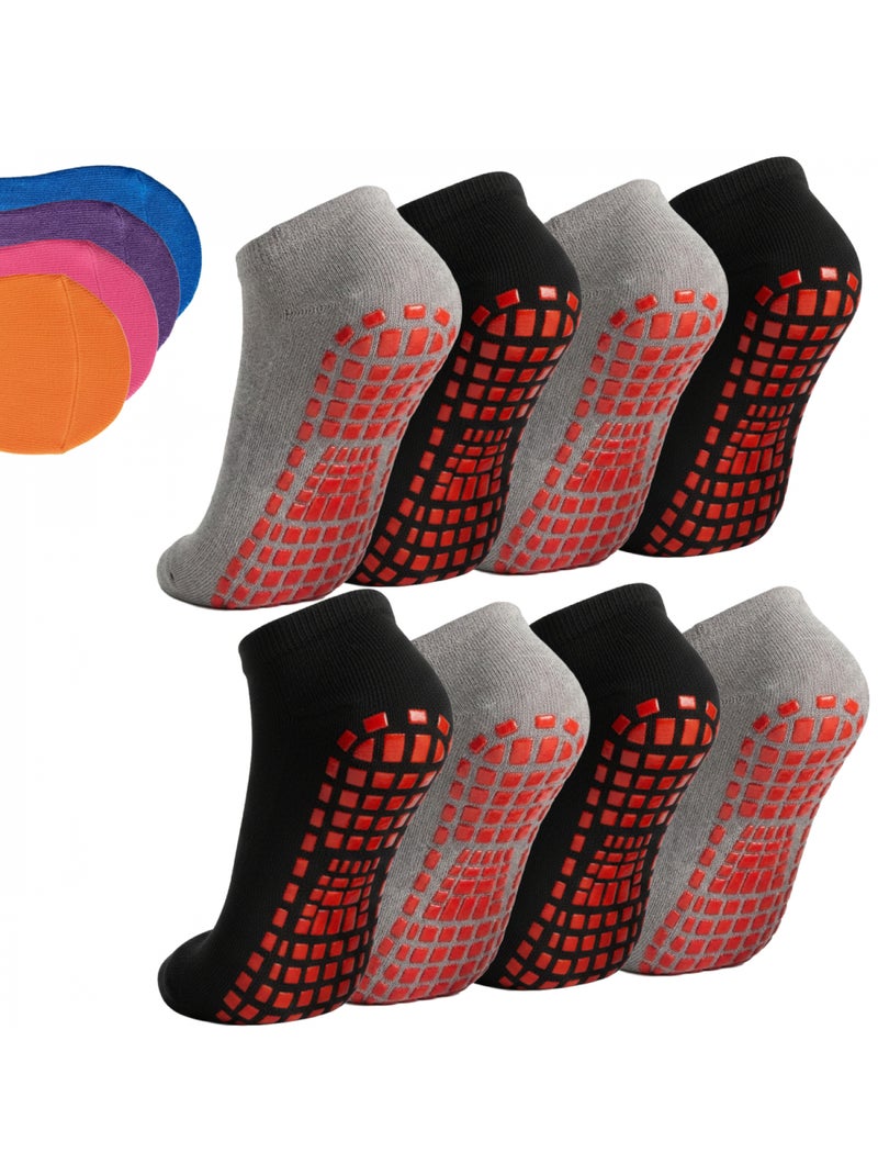 Lot de 8 paires de chaussettes antidérapantes - enfant - monsieur bébé Gris Noir - Kiabi