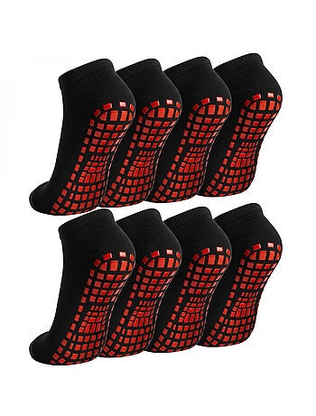 Lot de 8 paires de chaussettes antidérapantes - enfant - monsieur bébé