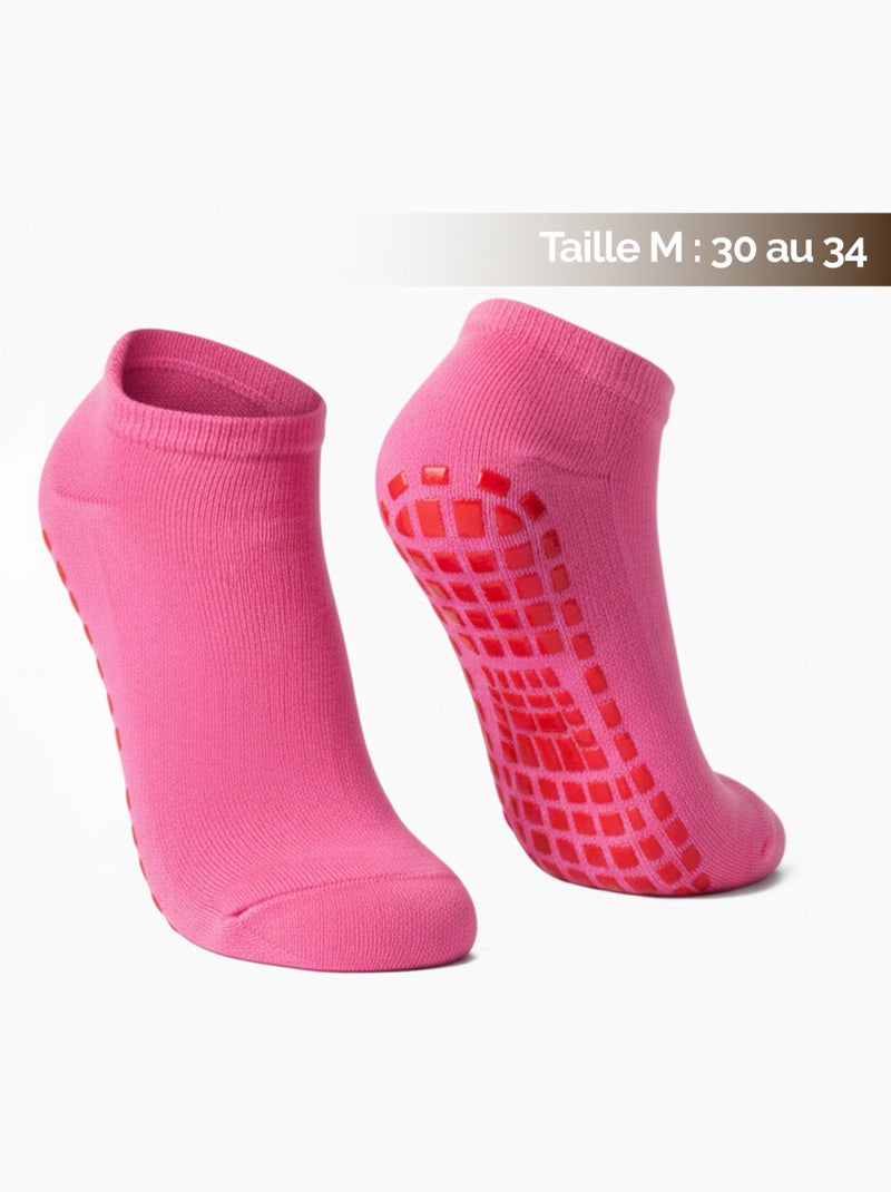 Lot de 8 paires de chaussettes antidérapantes - enfant - monsieur bébé Rose - Kiabi