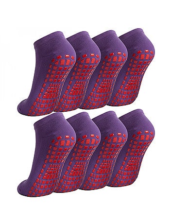 Lot de 8 paires de chaussettes antidérapantes - enfant - monsieur bébé