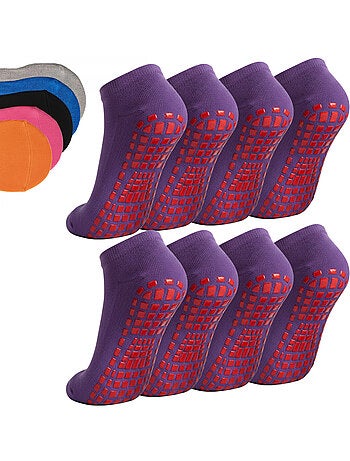 Lot de 8 paires de chaussettes antidérapantes - enfant - monsieur bébé