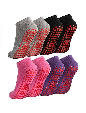 Lot de 8 paires de chaussettes antidérapantes - enfant - monsieur bébé