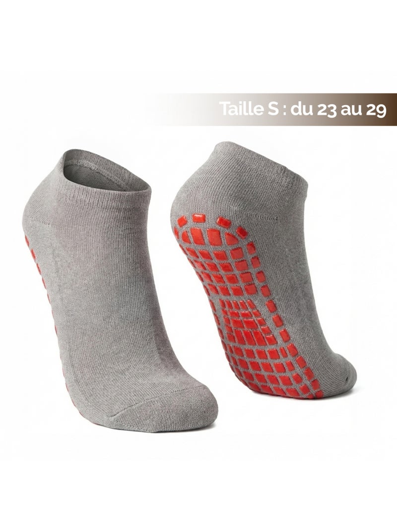 Lot de 8 paires de chaussettes antidérapantes - enfant - monsieur bébé Violet/Rose - Kiabi
