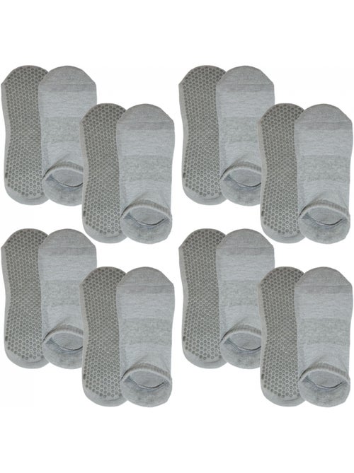 Lot de 8 paires de chaussettes antidérapantes, maison, sport, yoga, pilates - Vivezen - Kiabi