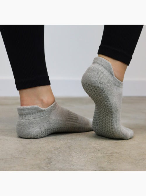 Lot de 8 paires de chaussettes antidérapantes, maison, sport, yoga, pilates - Vivezen - Kiabi