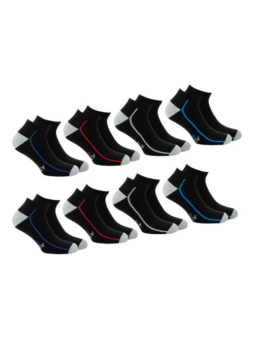 Lot de 8 paires de chaussettes de sport courtes Endurance 24H Athena - Kiabi